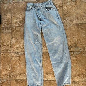 Agolde criss cross jeans